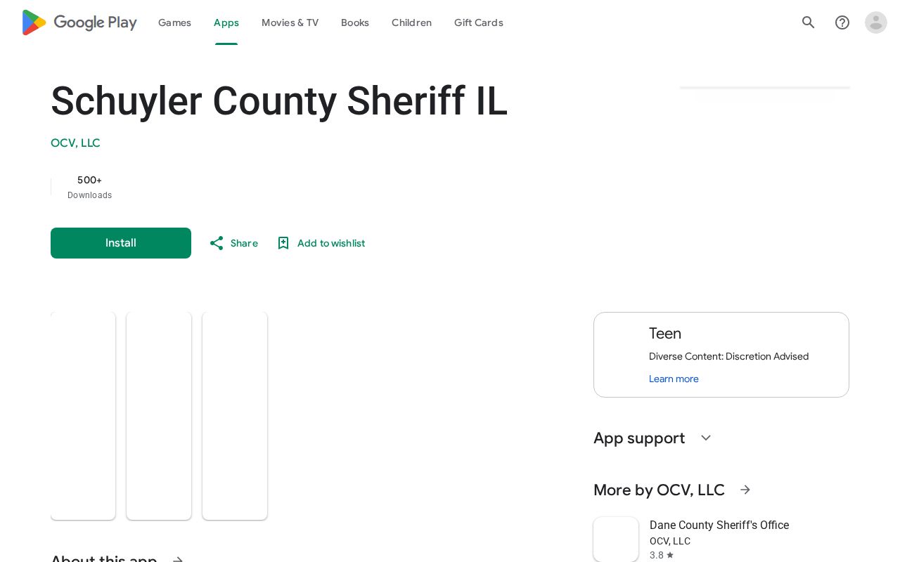 Official Schuyler County Sheriff Illinois app listing